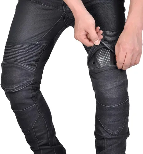 Vista 6 de CE Armor Rodilleras Rodilleras para Motocicleta Pantalones de montar Protector Gear Gel Cushion 4 PCS