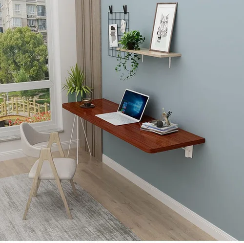 Vista 3 de Escritorios plegables para espacios pequeños, mesas de bar plegables, mesa de comedor plegable que ahorra espacio, mesas montadas en la pared, mesa