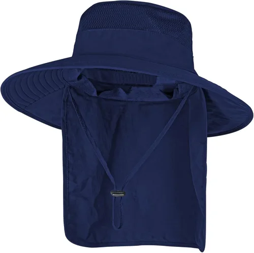 Vista 31 de Sombreros de sol para hombres y mujeres, sombrero de pesca UPF 50+ transpirable de ala ancha Beige