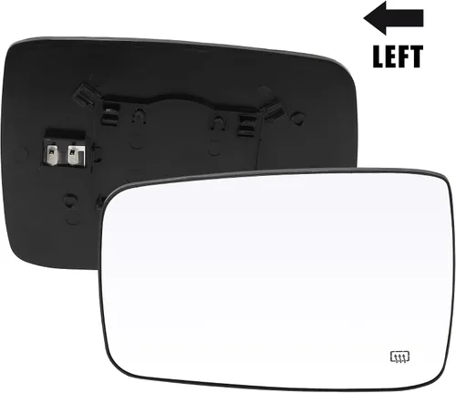 Vista 2 de X AUTOHAUX Espejo retrovisor izquierdo del lado del conductor de repuesto con placa de respaldo para Ram 2500 2011-2019
