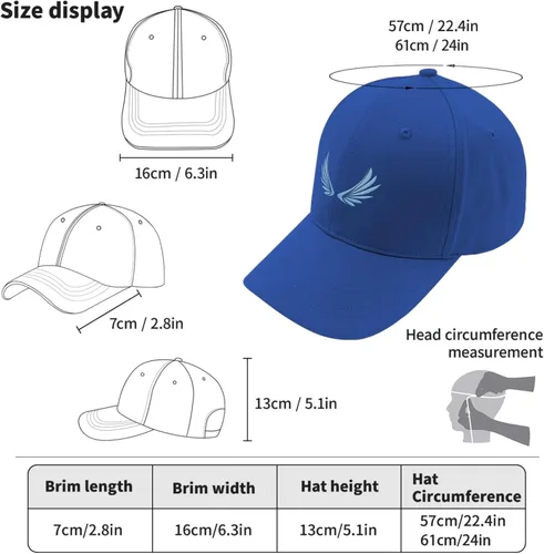 Vista 4 de TIHK Sombreros para papá, sombrero de camionero de ala de ángel para mujer, bordado a la moda