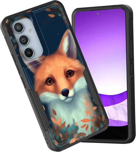 Vista 114 de Funda para Galaxy A15 5G, doble capa híbrida resistente a prueba de golpes, policarbonato duro, silicona suave, TPU, funda protectora para Samsung