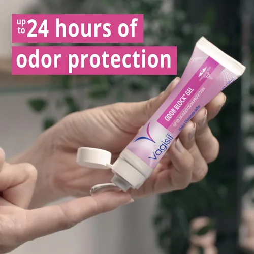 Vista 3 de Vagisil Gel bloqueador de olores con ácido hialurónico para la salud vaginal, probado por ginecólogos, hipoalergénico, 1.05 onzas (paquete de 1)