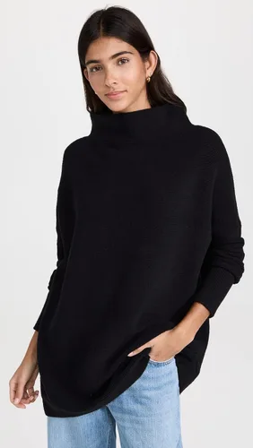 Vista 2 de Free People Suéter holgado otomano para mujer, gris topo