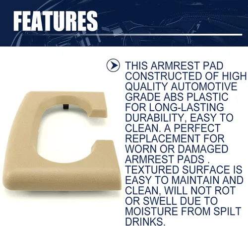 Vista 4 de Soporte para taza de consola central compatible con Ford F-150 2004-2014 Beige
