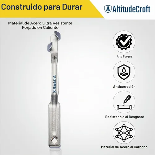 Vista 5 de Barra de herramientas extensora de llave de 13.5 pulgadas con orificio cuadrado de 1/2 pulgada