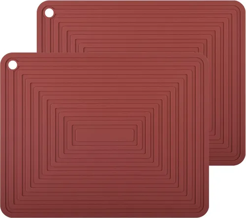 Vista 17 de Salvamanteles de silicona para platos calientes, ollas y sartenes, almohadillas calientes para cocina, soportes redondos de silicona para ollas