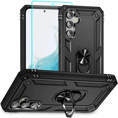 Vista 9 de Funda para Samsung A54 5G, Galaxy A54 5G con protector de pantalla HD, [grado militar de 16 pies a prueba de caídas], anillo protector a prueba