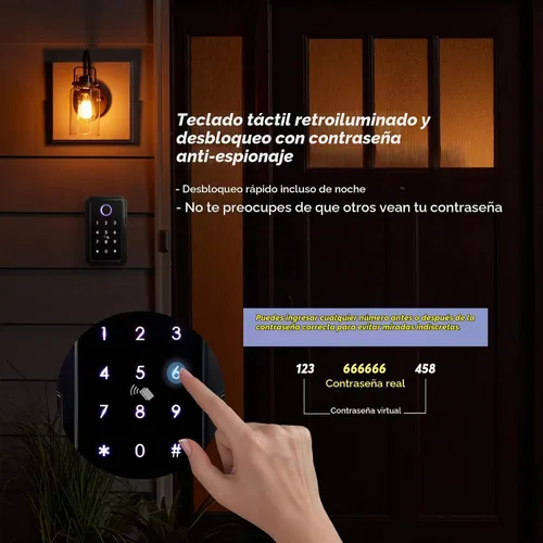 Vista 7 de CATCHFACE - Cerradura de caja inteligente, caja de bloqueo de llave inalámbrica con aplicación y compartir ekey Bluetooth llave cerradura cerradura