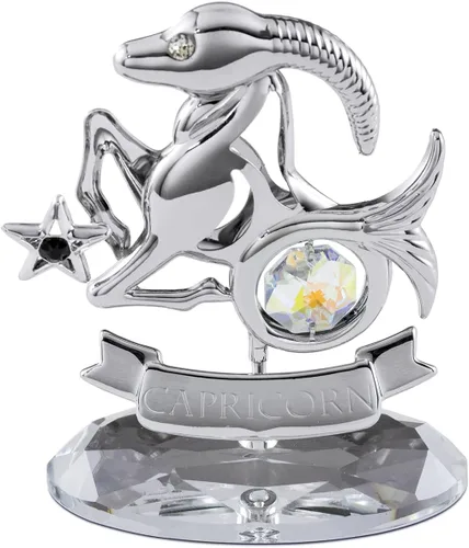 Vista 19 de CRYSTOCRAFT Regalo de sagitario, adorno de constelación con cristal austriaco, adorno de cristal de signo del zodiaco, colección de decoración