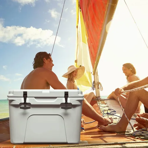 Vista 7 de Pestillos de tapa de repuesto (paquete de 2) compatibles con todos los refrigeradores duros Yeti, RTIC, otros relacionados, hechos de goma dura