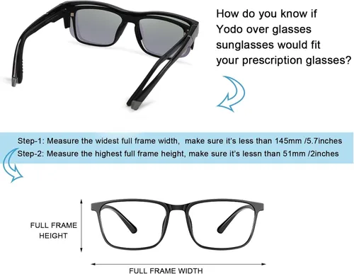 Vista 5 de yodo Gafas de sol ajustadas con lentes polarizadas para hombres y mujeres