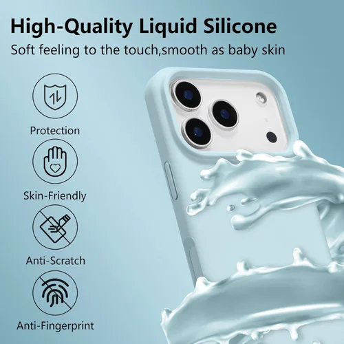 Vista 449 de Funda magnética de silicona para iPhone 13 Pro, color blanco antiguo [Compatible con Magsafe] [Forro de microfibra suave antiarañazos], funda