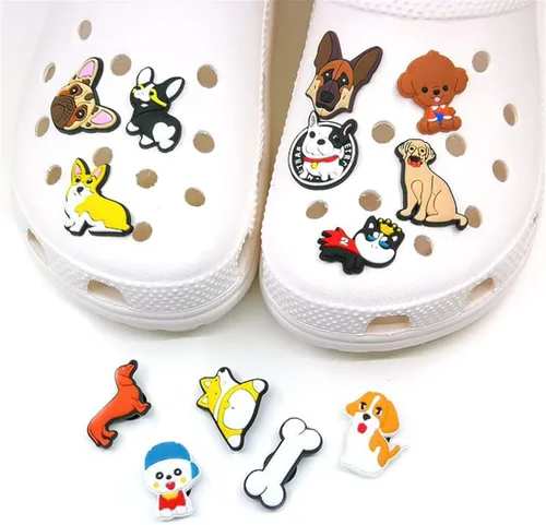 Vista 3 de Paquete de 13 dijes para zapatos Crocs para decoración de gatos, perros y cachorros