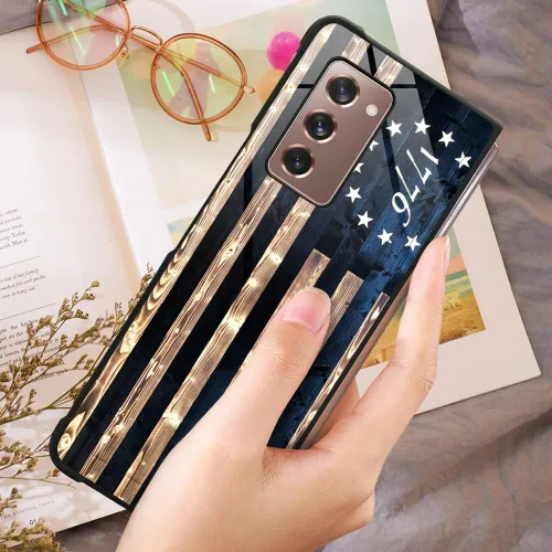 Vista 4 de DAIZAG Funda compatible con Samsung Galaxy Z Fold 2 5G, protección completa, a prueba de golpes, antiarañazos, funda de poliuretano termoplástico
