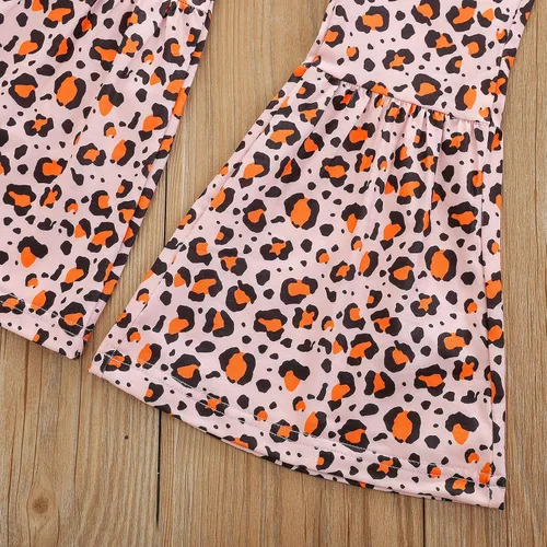 Vista 6 de Camiseta de manga corta con estampado de letras para bebé, 2 piezas, traje de primavera y verano