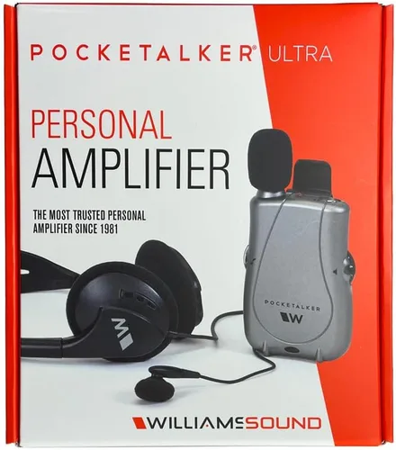 Vista 7 de Amplificador duo con auricular miniatura y auriculares plegables Williams PKT D1 EH pocketalker ultra