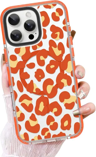 Vista 19 de OOK Funda magnética transparente para iPhone 17, lindo encaje floral negro Encaje Negro Floral