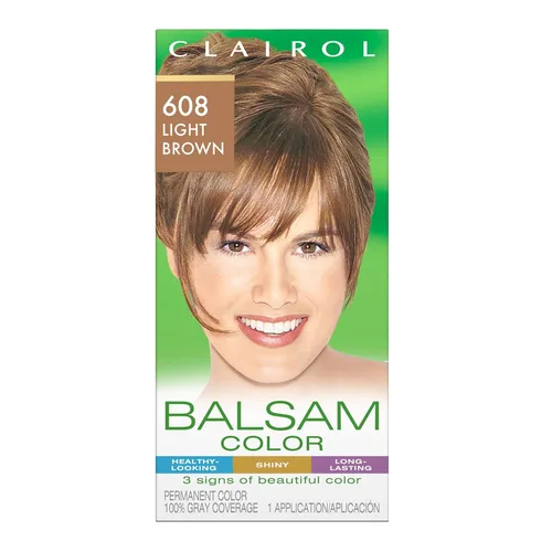 Vista 23 de Clairol Balsam - Tinte permanente para el cabello, marrón oscuro 020, paquete de 1 unidad