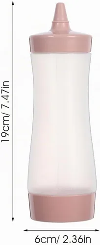 Vista 4 de DOITOOL Paquete de 3 botellas exprimibles de condimentos para salsas