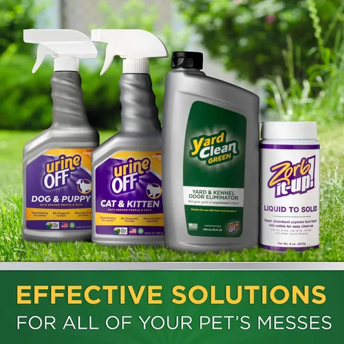 Vista 7 de Orine OFF Yard Clean Green Eliminador de olores para patios y perreras Eliminador de olores para gatos y perros Respetuoso con el medio ambiente