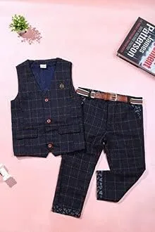 Vista 8 de TAOJIAN - Chaleco de esmoquin para bebé, estilo vintage, para boda