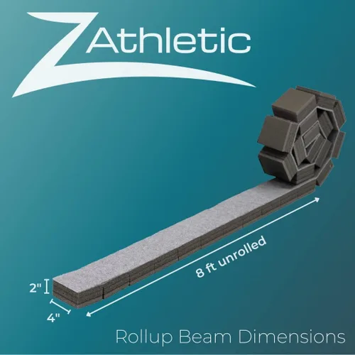 Vista 3 de Z ATHLETIC Viga de equilibrio enrollable para gimnasia