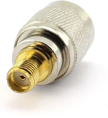 Vista 2 de DGZZI Paquete de 2 adaptadores coaxiales RP TNC macho a SMA hembra RF conector coaxial TNC a SMA
