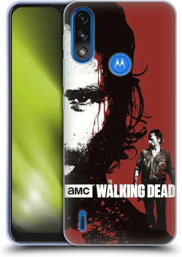 Vista 12 de Head Case Designs Officially Licensed AMC The Walking Dead Blood Bath Daryl Gore Soft Gel Case Compatible with Moto E7 Power/Moto E7i Power
