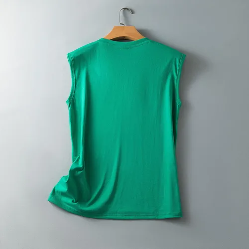 Vista 4 de Camisetas sin mangas de verano para mujer 2023, camisetas sin mangas para mujer, camisetas sin mangas con cuello redondo, camisetas básicas