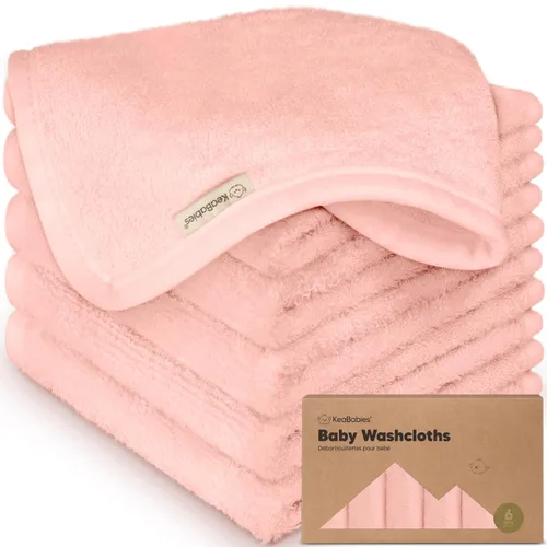 Vista 17 de Paquete de 6 paños de viscosa suave y absorbente de bambú para cara, cuerpo, toallas de bebé para recién nacidos, niños, niños pequeños, bebés