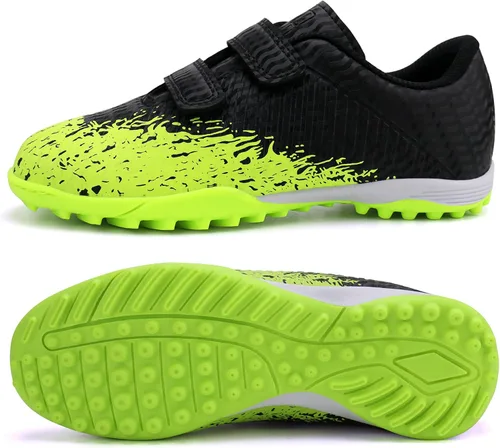 Vista 5 de brooman Zapatos de fútbol para niños y niñas, zapatos de fútbol para interiores
