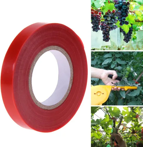 Vista 4 de SagaSave Rollo de cinta de amarre elástica, cinta de amarre de jardín, cinta gruesa y resistente para plantas, estacas de vinilo para jardín