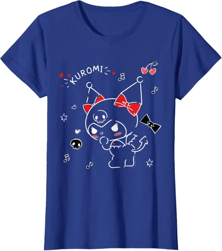 Vista 46 de Kuromi Camiseta Mischievous Tee Shirt Negro