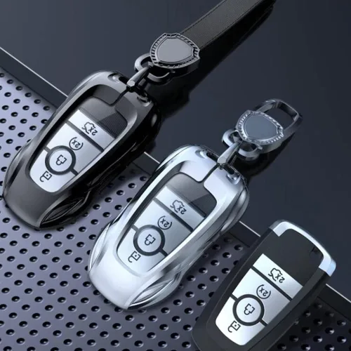 Vista 9 de Funda de metal de aleación de zinc para Ford Fusion F150 F250 F350 F450 F550 Edge Explorer Escape Mustang