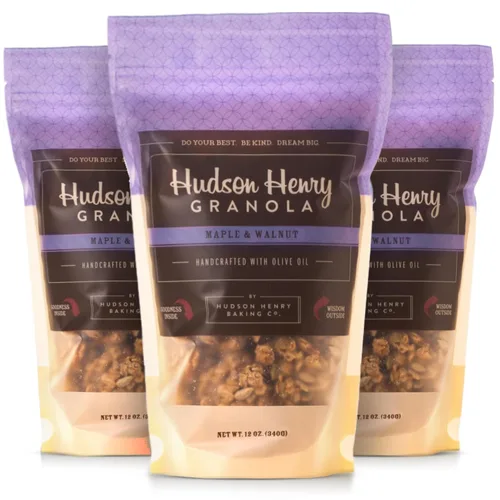 Vista 8 de Hudson Henry Granola, arce, pecana y coco, paquete de 12 onzas, paquete de 3, proyecto verificado sin OMG