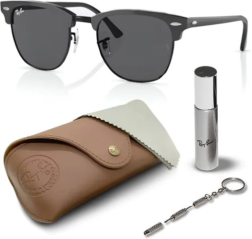 Vista 8 de Ray-Ban RB3016 CLUBMASTER CLASSIC - Gafas de sol de forma cuadrada con kit oficial de gafas