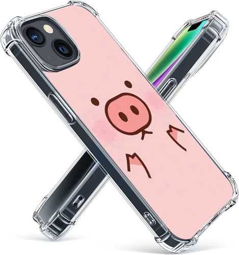 Vista 17 de Funda de protección contra caídas para iPhone 14 Plus de 6.7", oro rosa Negro Retro Juego