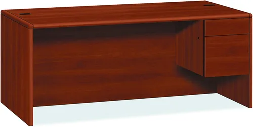 Vista 6 de HON Pedestal Credenza, derecha, 72 x 24 x 29-1/2 pulgadas, caoba