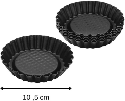 Vista 3 de Zenker Mini sartenes antiadherentes de acero al carbono, 4 pulgadas de diámetro, juego de 6