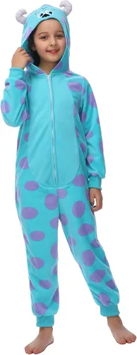 Vista 2 de Leadtex Child Monster Costumes Zipper Cartoon Unisex Animal Onesie Costume for Halloween Cosplay
