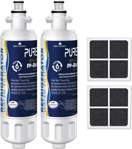 Vista 14 de PUREPLUS LT700P Certificado NSF 53&42 Reemplazo para LG ADQ36006101 Kenmore 469690, ADQ36006102, LFXS30766S, LFX28968ST, LFX31925ST, LFX31945ST