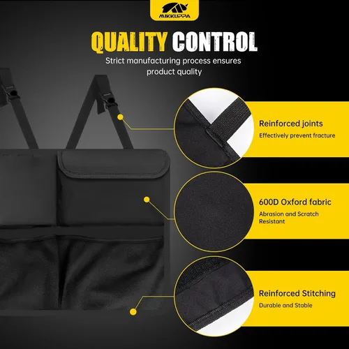 Vista 4 de MIKKUPPA Organizador de maletero para SUV - Almacenamiento grande colgante de 42"*18" para asiento trasero de Subaru Crosstrek Forester Outback