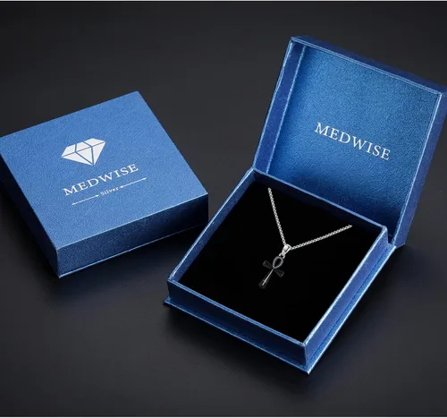 Vista 7 de MEDWISE Collar religioso de cruz Ankh para mujeres y hombres, collar de plata de ley con amuleto egipcio de eternidad, regalo de oración por la paz