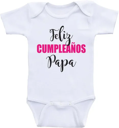 Vista 5 de Feliz Cumpleanos Papa - Body de cumpleaños para bebé