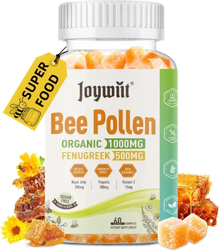 Vista 6 de Gomitas de aceite de orégano + polen de abeja de 1000 mg sin azúcar