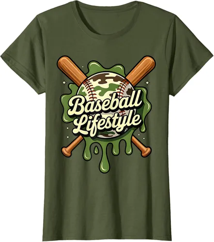 Vista 105 de Baseball Life Style 101 Apparel Youth Drip Baseball Boys Kid Camiseta
