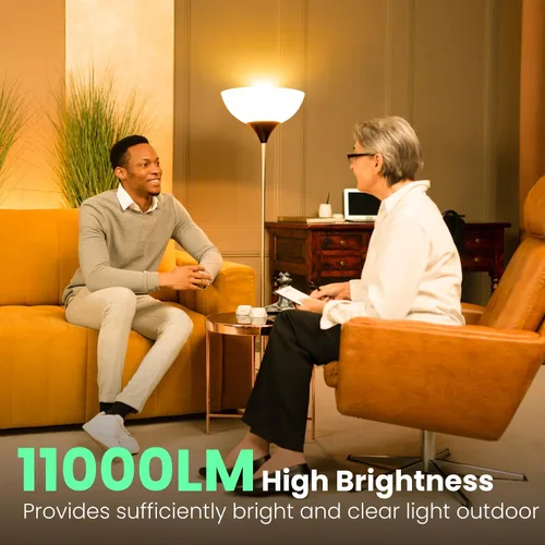 Vista 4 de Lustaled Bombillas halógenas de 500 W, R7s, bombilla LED de 4.646 in, 4.7 pulgadas, bombillas halógenas T3, 2800 K, blanco cálido, tipo J, doble