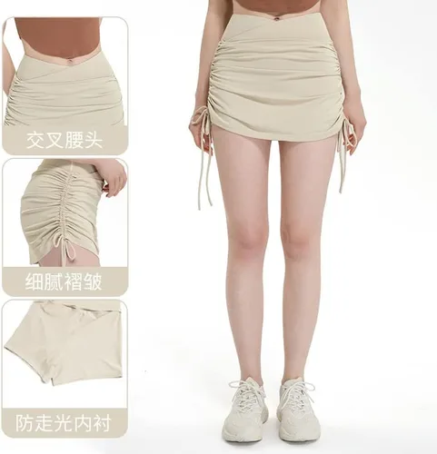 Vista 2 de Falda Preppy Y2k, falda pantalón para mujer, falda de tenis, falda de verano, falda de entrenamiento para mujer