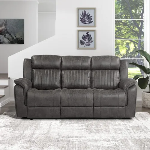 Vista 20 de Lexicon Juego de 2 piezas para sala de estar reclinable, asientos de cine en casa, sofás tapizados de microfibra pulida manual, sofá de caravana